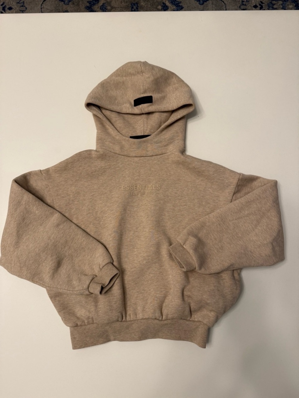 Fear of God ESSENTIALS Beige/Tan Hoodie Kids Size 8